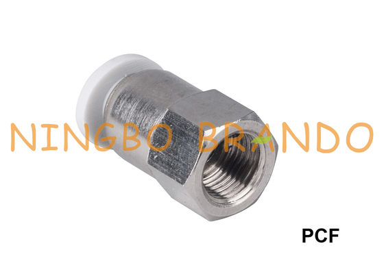 Os encaixes de mangueira pneumáticos retos fêmeas de PCF rápidos conectam 3/8&quot; 1/2”