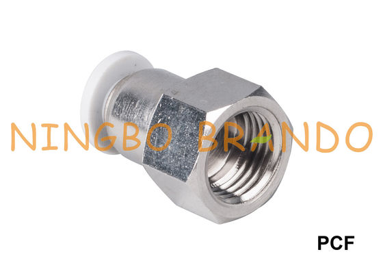 Empurrar pneumático reto fêmea de PCF os encaixes 6mm 8m 10mm 12mm