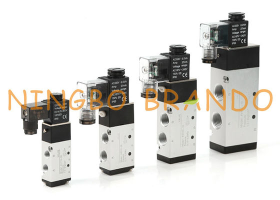 5/2 de posição pneumática da maneira 2 da válvula de solenoide 5 do único solenoide da maneira