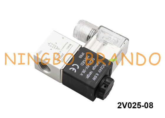 tipo válvula de solenoide pneumática 1/4&quot; de 2V025-08 Airtac 24V C.C. da C.C. 12V