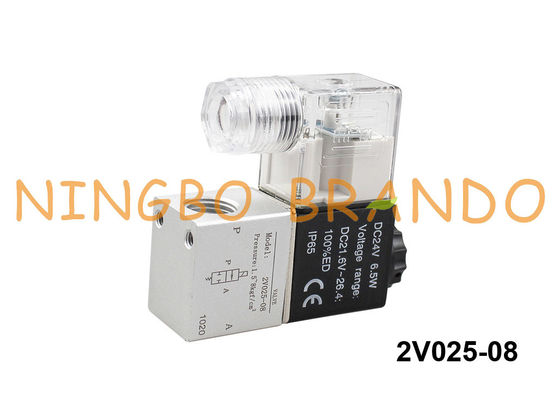 tipo válvula de solenoide pneumática 1/4&quot; de 2V025-08 Airtac C.A. de BSP 220V