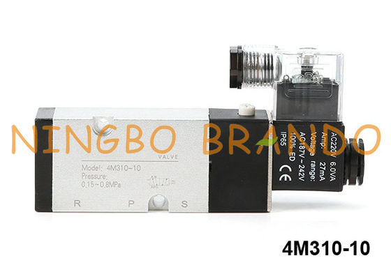 Tipo C.A. da válvula de solenoide 4M310-10 da relação de Namur Airtac da C.C. 220V de 24V