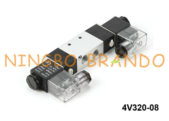 tipo válvula de solenoide dobro pneumática 4V320-1/4 24V 220V de 4V320-08 Airtac