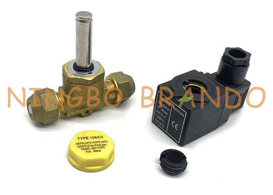 1064/3 de 3/8&quot; válvula de SAE Flare Castel Refrigeration Solenoid da polegada