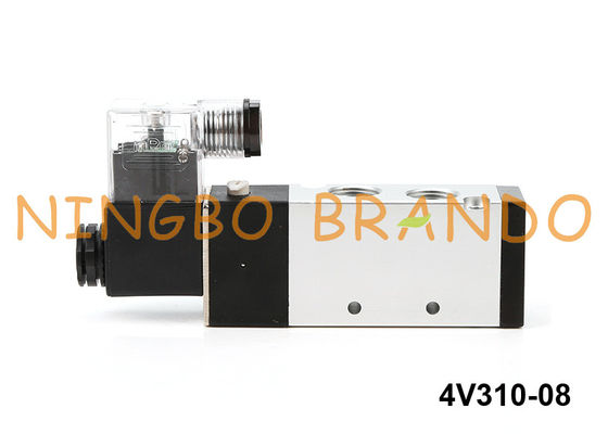 Tipo 5 válvula de solenoide pneumática portuária 24V de 4V310-08B Airtac de 4 maneiras