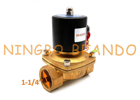 1-1/4 da” válvula de solenoide de bronze do controlo aéreo da água polegada UW-35 2W350-35