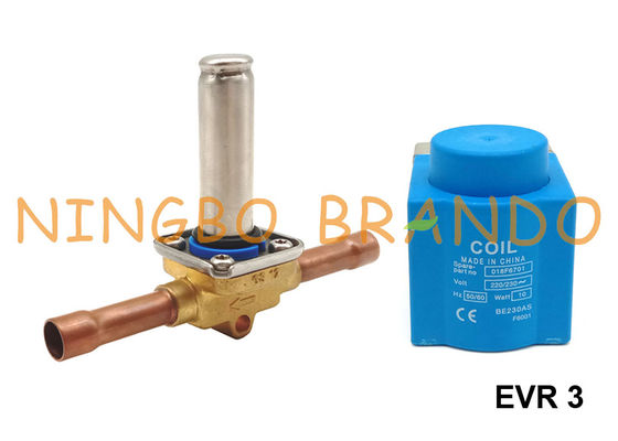 Danfoss datilografa a válvula de solenoide 3/8&quot; da refrigeração 032F1204 de EVR 3
