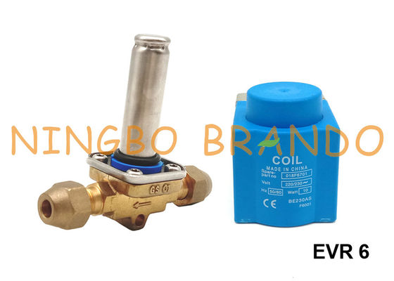 3/8&quot; válvula de solenoide Danfoss da refrigeração datilografam EVR 6 032F8072