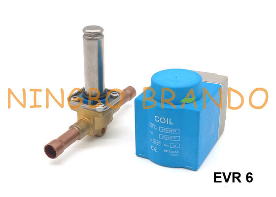 A válvula de solenoide para a refrigeração Danfoss datilografa EVR 6 NC 3/8&quot; 032F2083