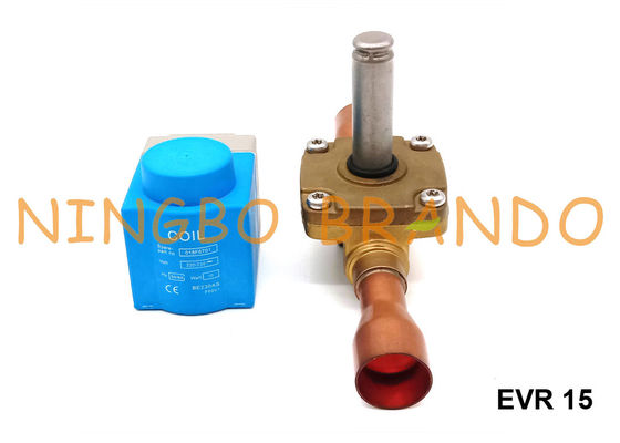 Danfoss datilografa EVR 15 NC 7/8&quot; a válvula de solenoide 24VDC da refrigeração 220VAC