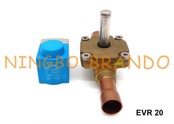 Danfoss datilografa a válvula de solenoide 7/8&quot; da refrigeração de EVR 20 NC 24VDC 220VAC