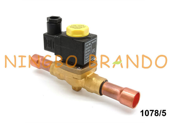 Castel Type 1078/5 de 5/8&quot; válvula de solenoide da solda para o líquido refrigerante