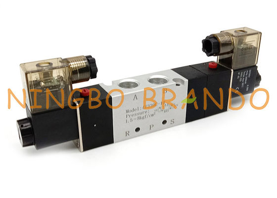 Válvula de solenoide pneumática em circuito fechado da maneira de 4V330C-10 3/8&quot; 5/3
