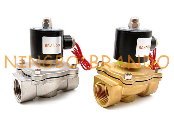 1&quot; válvula de solenoide UW-25 de bronze de aço inoxidável normalmente fechada do SUW da polegada