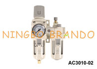 Tipo combinação de AC3010-02 SMC do lubrificador do regulador do filtro de ar de FRL