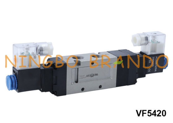 Tipo 5/3 válvula de solenoide 24V do controle pneumático da maneira 220V de VF5420 SMC