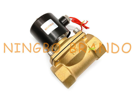 1-1/2” válvula de solenoide de bronze rosqueada polegada do NC da maneira de UW-40 2W400-40 2/2