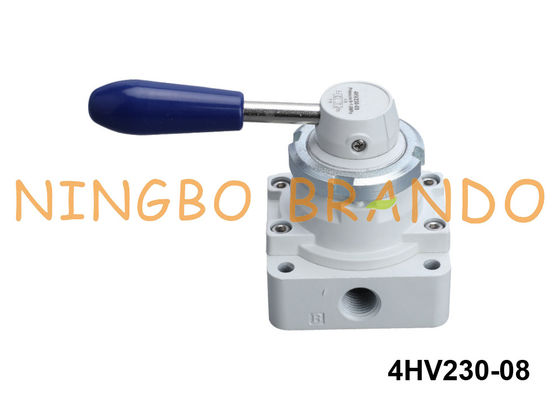 Tipo 4/3 válvula giratória de 4HV230-08 Airtac da alavanca da mão da maneira pneumática