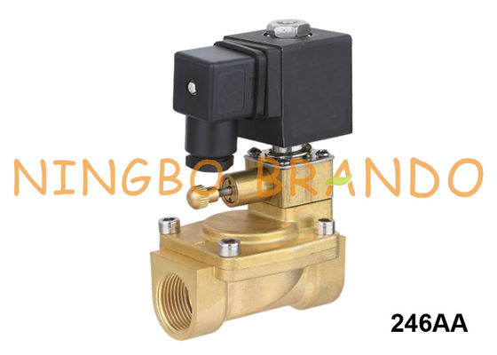 Ultrapassagem manual de bronze 24V 220V de válvula de solenoide da água do sistema da luta contra o incêndio