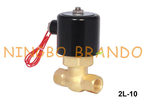 2L-10 3/8&quot; maneira de bronze 24V normalmente fechado 220V da válvula de solenoide 2 do vapor