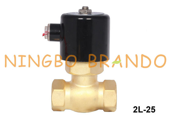 2L-25 1 polegada - válvula de solenoide de bronze 24VDC do vapor alto da temperatura 220VAC