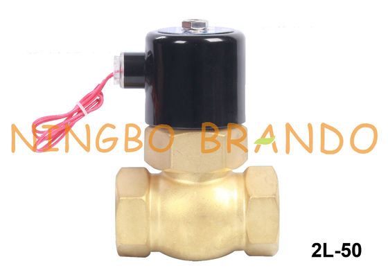 2L-50 2&quot; válvula de solenoide de bronze da água quente do vapor DN50 24 volts 220 volts