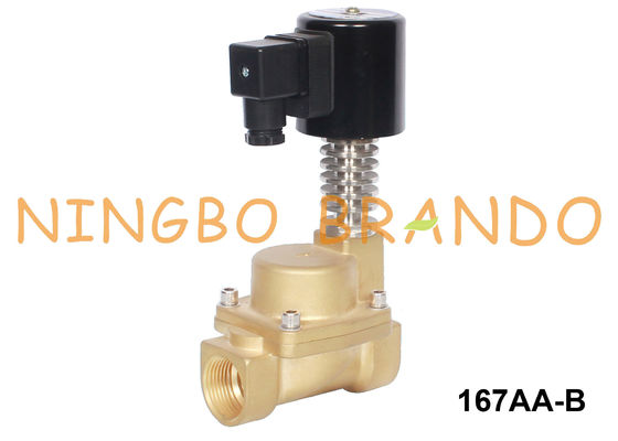 3/8&quot; 1/2” 3/4&quot; 1&quot; válvula de solenoide de bronze 12V da água quente 24V 110V 220V