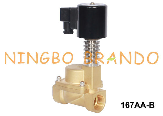 C.A. de bronze da C.C. 110V 220V da polegada 12V 24V da água quente 3/8 1/2 de válvula de solenoide