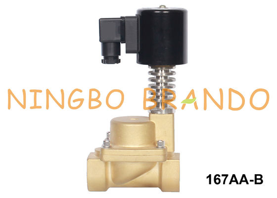 3/4 de válvula de solenoide de bronze de 1 polegada para a água quente 24VDC 220VAC