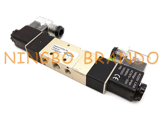Tipo válvula pneumática em circuito fechado da maneira de 4V230C-08 1/4&quot; 5/3 de Airtac