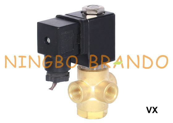 Válvula de solenoide de bronze 1/8&quot; 1/4&quot; normalmente fechados de 3 maneiras 12V 24V 110V 220V