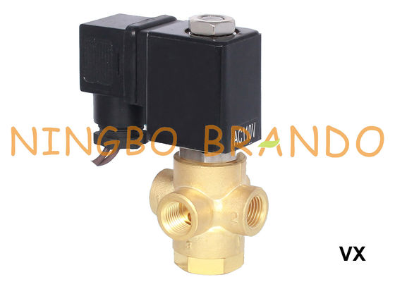 válvula de solenoide de bronze 12V normalmente aberto de 1/8&quot; 1/4&quot; 3 maneiras 24V 110V 220V