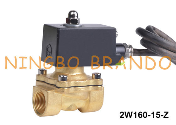 maneira de bronze NC 24V 220V da válvula de solenoide 2 da água à prova de explosões de 1/2”