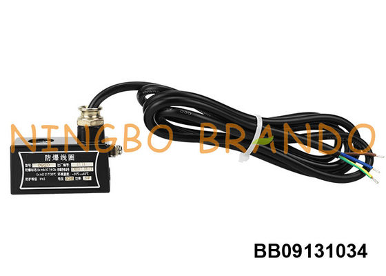 Bobina da válvula de solenoide da Ex-prova com cabo 24VDC 220VAC 3.8W 5.8VA