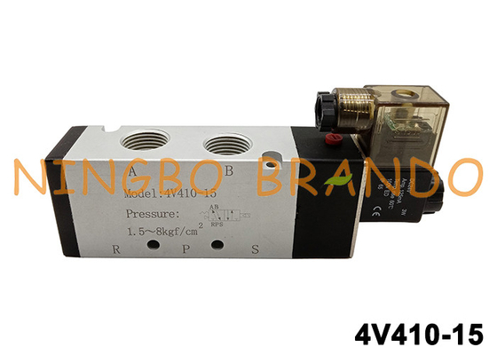 a válvula de ar pneumática do solenoide 4V410-15 internamente pilotou a atuação