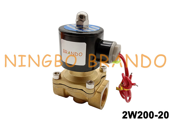válvula de bronze direta AC110V da válvula de solenoide do NC da maneira de 2W200-20 3/4&quot; 2