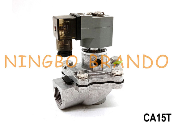 CA15T pulso Jet Valve DC24V AC220V AC110V do ângulo direito 1/2”