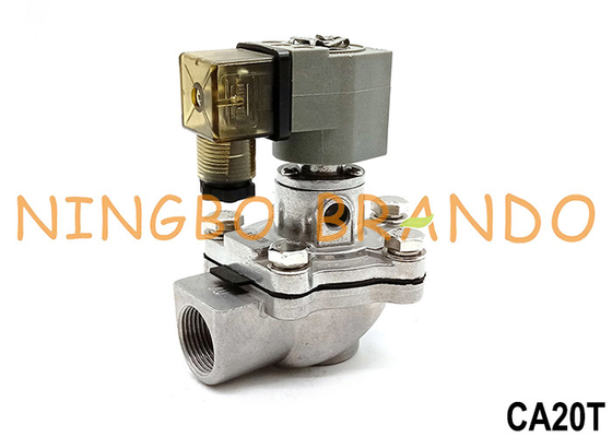 Pulso Jet Diaphragm Valve 24VDC 220VAC do coletor de poeira do ″ do ângulo direito 3/4 de CA20T