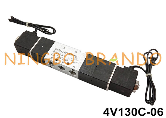 1/8&quot; válvula de solenoide pneumática elétrica 4V130C-06 do controle direcional