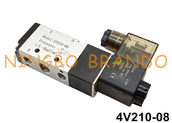 válvula de controlo aéreo 4V210-08 do solenoide da série 4V200 única 1/4&quot;