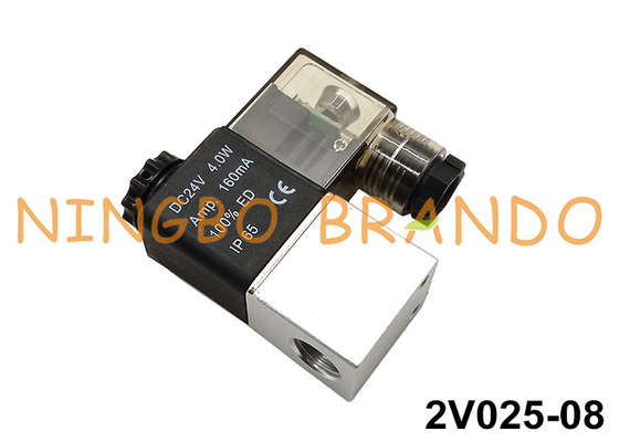 maneira 2V025-08 2/2 1/4&quot; válvula pneumática 110VAC 220VAC 12VDC 24VDC do NC