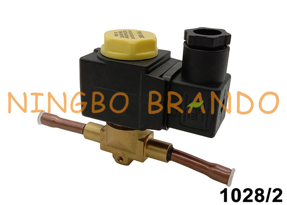 Castel Type 1028/2 de 1/4&quot; válvula de solenoide AC220V da solda HM2 DC24V