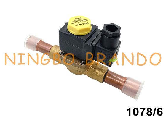 1078/6 de 3/4&quot; válvula de solenoide de solda Castel Type da refrigeração