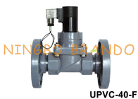 1-1/2” flangeou a válvula de solenoide plástica AC220V da anti corrosão de UPVC