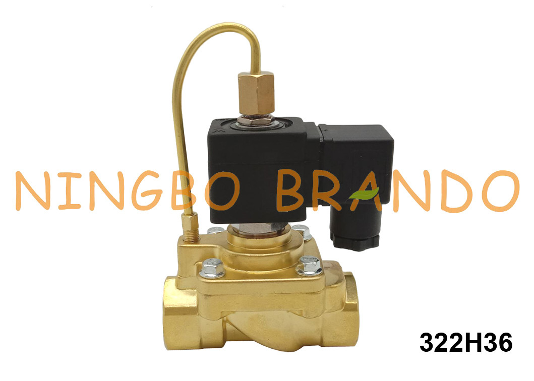 3/4" válvula 24V normalmente aberto 220V de 322H36 Parker Type High Pressure Solenoid