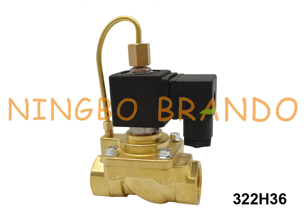 válvula de solenoide 3/4&quot; 40 de 322H36 Parker Type Normally Open Brass barra 24VDC 220VAC