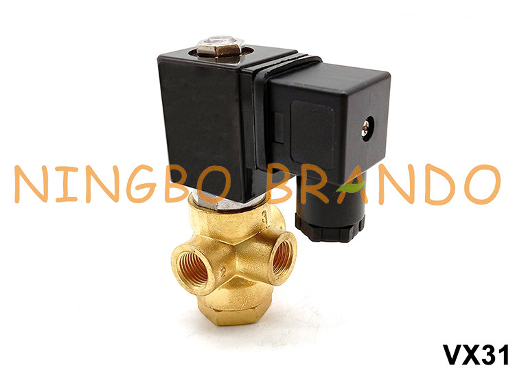 3/2 de maneira 1/8&quot; 1/4&quot; válvula de solenoide de bronze 24V a ação direta 220V VX31