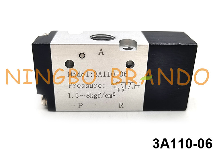 tipo posição pneumática de 3A110-06 Airtac da maneira 2 de Valve 3 do piloto do ar