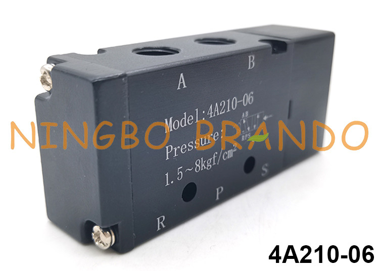 tipo posição pneumática de Airtac da maneira 4A210-06 5/2 da maneira 2 de Valve Assembly 5 do piloto do ar