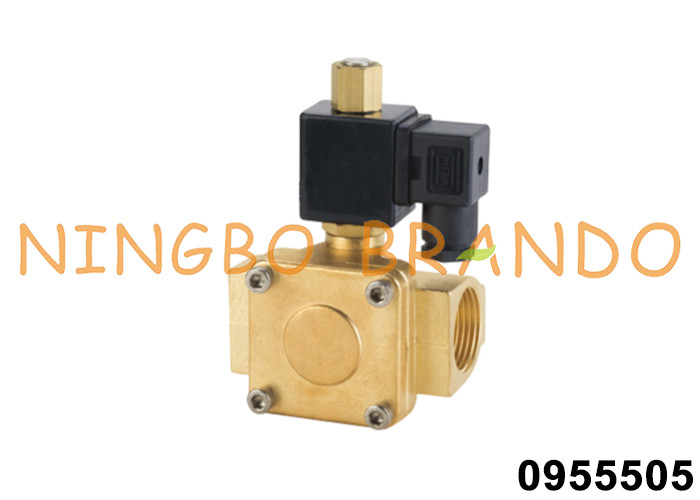 0955505 1'' NO válvula de solenoide de latão para água 24V 110V 220V